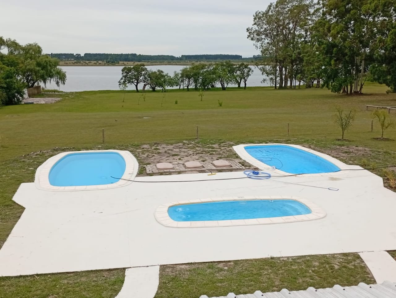 vista de las piletas